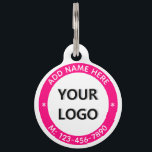 Custom Photo Logo Name Phone and Colors Pet ID Tag<br><div class="desc">Custom Colors and Font - Add Your Dog - Pets Name - Phone Number or Address , E-mail or other info / Add Photo or Logo / Image / more - Your Special Personalized Stamp Design Tag - Resize and move or remove and add elements / text with Customization tool....</div>