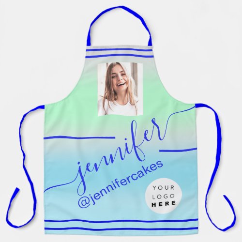 Custom Photo Logo Pool Restaurant Ocean Summer Apron