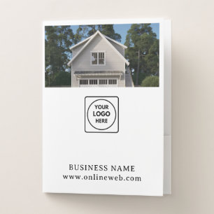 Custom Photo Logo Professional Business Binder Pocket Folder