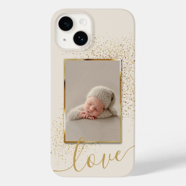 Custom Photo LOVE Case-Mate iPhone Case (Back)