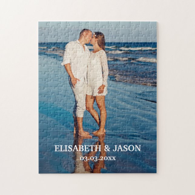 Custom Photo Love Couple  Jigsaw Puzzle (Vertical)
