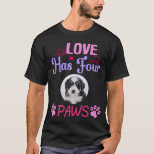Custom Photo Love Has Four Paws Valentine's Day T-Shirt