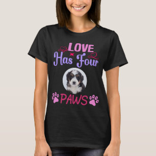 Custom Photo Love Has Four Paws Valentine's Day T-Shirt