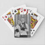 Custom Photo | Love Heart Script Playing Cards<br><div class="desc">Easily add your custom photo to these cool playing cards.</div>