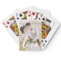 Custom Photo Love Script Playing Cards | Zazzle