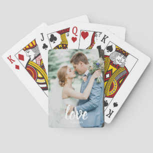 Custom Photo Love Script Playing Cards – Personali Poker Cards
