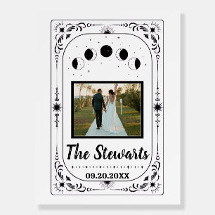 Custom Photo Lovers Bride Groom Tarot Hallowedding Foam Board