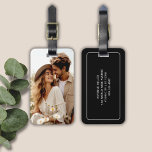 Custom Photo Luggage Tag<br><div class="desc">Photo and Text Custom Luggage Tag</div>