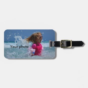 Custom Photo Luggage Tag by Tissling at Zazzle