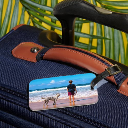Custom Photo Luggage Tag with Your Pets Photos