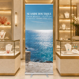 Custom Photo Luxury Boutique Entryway Decor Retractable Banner
