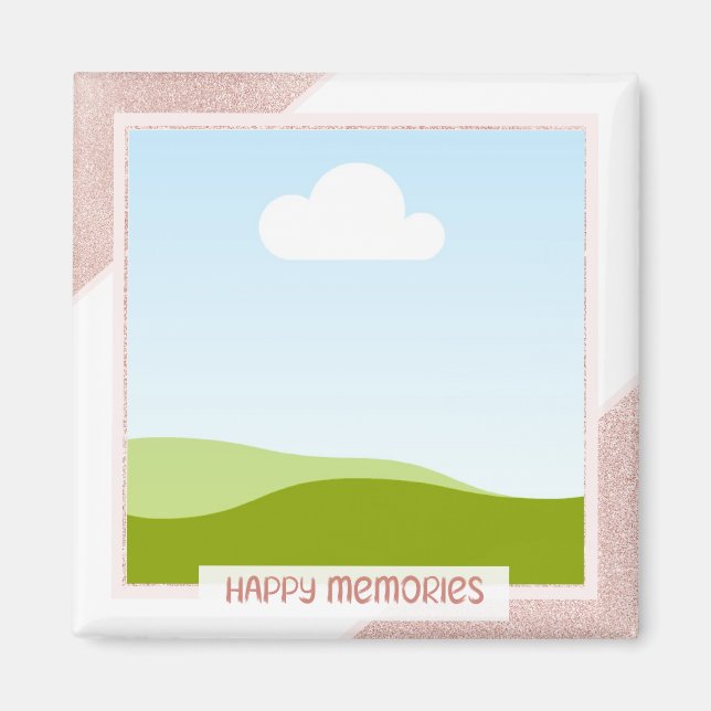 custom photo magnet (Front)