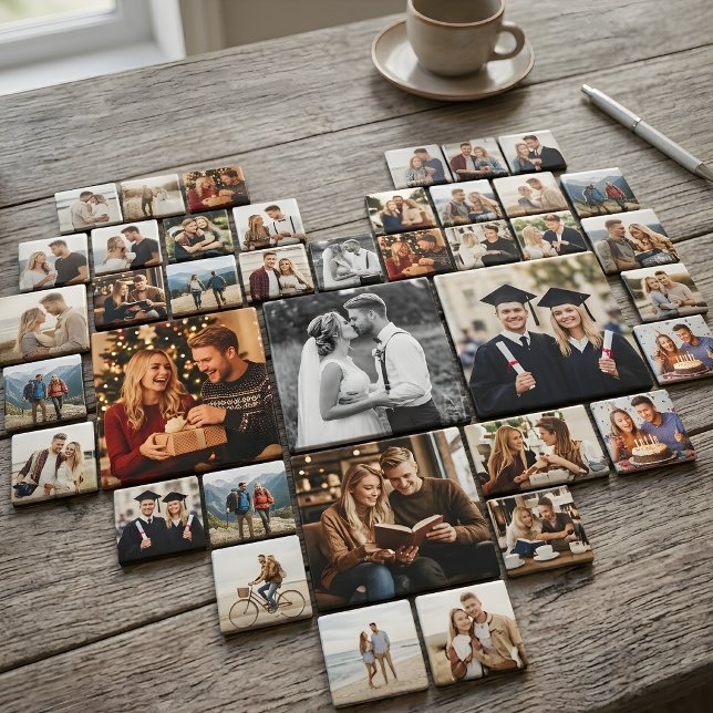 Custom Photo Magnet for Fridge, Gift for Family (Personalized photo magnets | Wedding Birthday Graduation Party Memories Keepsake Gift)