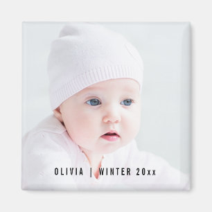 Custom Photo Magnet Optional Text Overlay