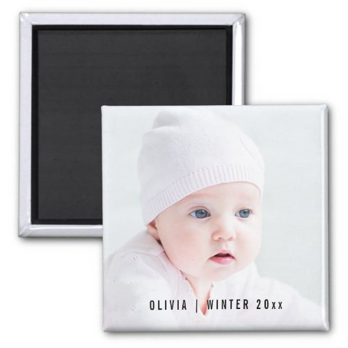 Custom Photo Magnet  Optional Text Overlay