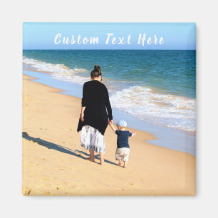 Custom Photo Magnet Your Photos Design with Text