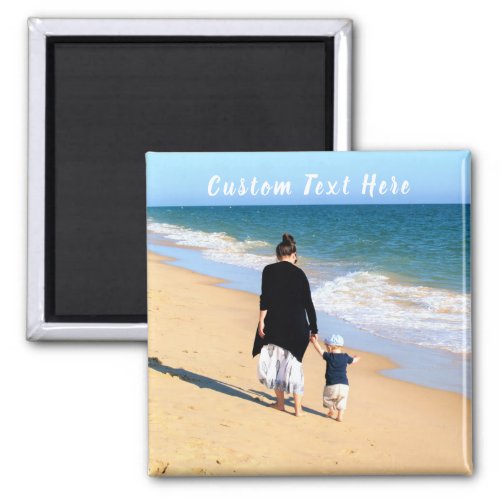 Custom Photo Magnet Your Photos Design with Text