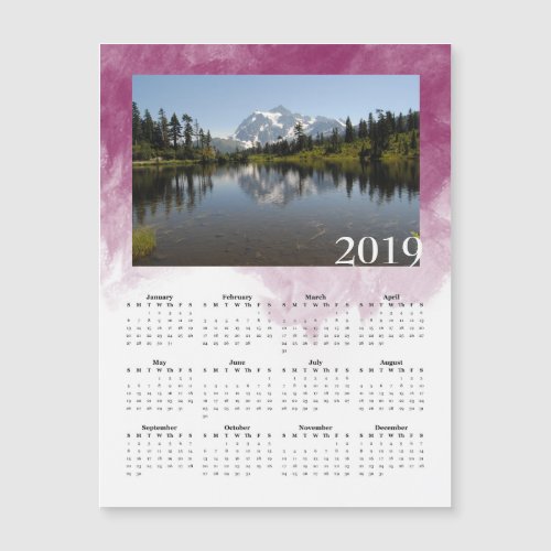 Custom Photo Magnetic Calendar Card