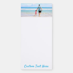 Custom Photo Magnetic Notepad Personalized Text