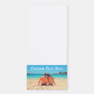 Custom Photo Magnetic Notepad Personalized Text