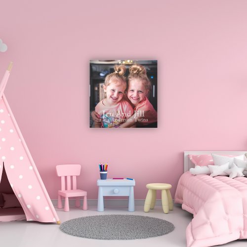 Custom Photo Make it Unique Twin Sisters Canvas Print