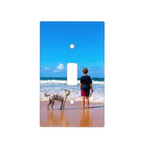 Custom Photo Make Your Own Design - I Love My Pet  Light Switch Cover