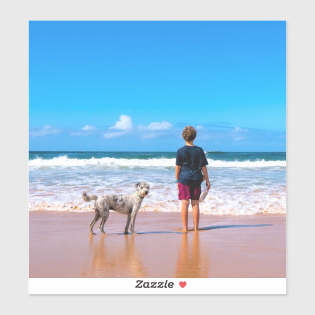 Custom Photo Make Your Own Design - I Love My Pet  Sticker (Sheet)