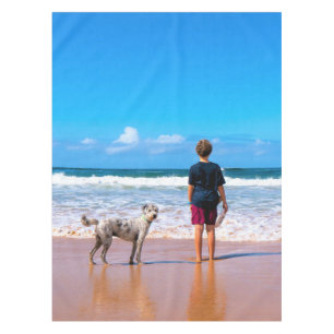 Custom Photo Make Your Own Design - I Love My Pet Tablecloth