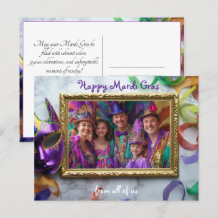 Custom photo Mardi Memories Postcard