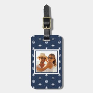 Custom Photo Maritime Tool Pattern Luggage Tag