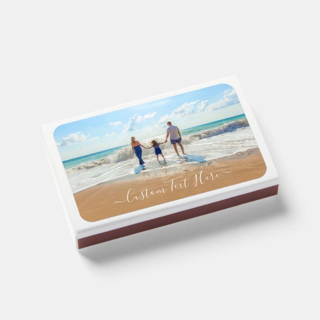 Custom Photo Matchboxes Gift Your Photos and Text (Front Closed)