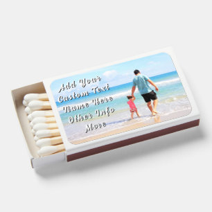Custom Photo Matchboxes Personalized Text