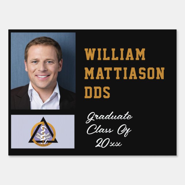 Custom Photo Medical Doctor Denistry Dental Sign (Front)