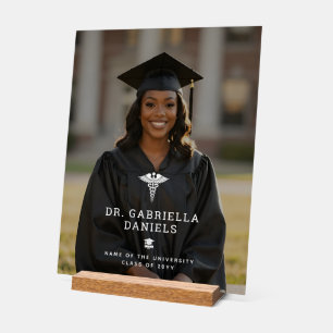 Custom Photo Medical School Doctor Graduation  Acrylic Sign