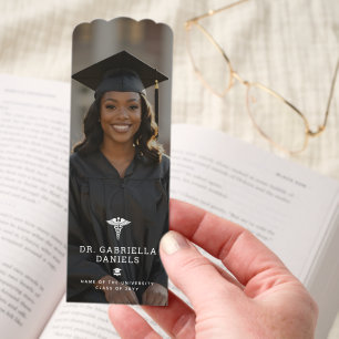 Custom Photo Medical School Doctor Graduation Bookmarks