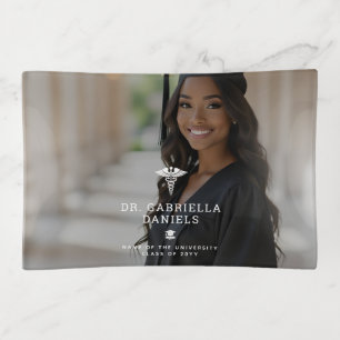 Custom Photo Medical School Doctor Graduation Trinket Tray