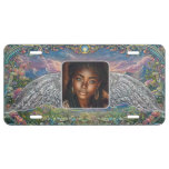 Custom Photo Memorial Angel Wings License Plate