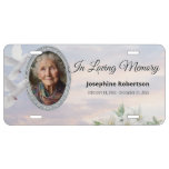 Custom Photo Memorial Angel Wings License Plate