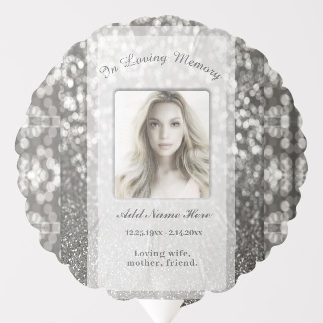 Custom Photo Memorial Balloon (Front)