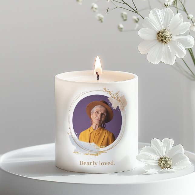 Custom photo memorial candles for loved ones (Perfect memorial symbol)