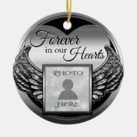Custom Photo Memorial Ceramic Ornament