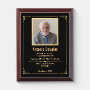 Custom Photo Memorial & Dedication Award Plaque