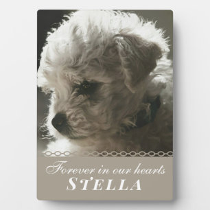 Custom Photo Memorial Dog Owner Pet Loss Saying Plaque