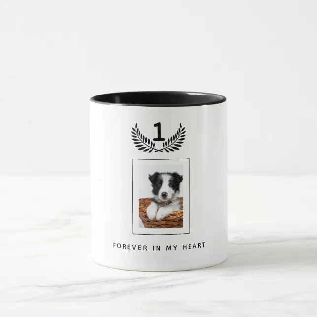Custom photo memorial dog pet mug Zazzle
