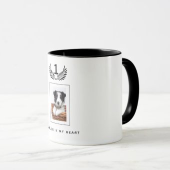 Custom photo memorial dog pet mug | Zazzle