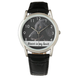 Custom photo memorial dog pet  watch