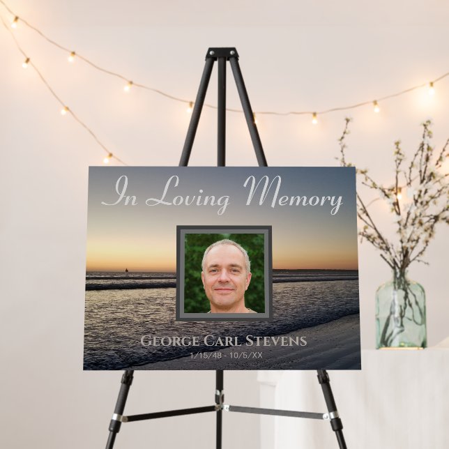 Custom Photo Memorial Foam Board (In Situ (Stand))