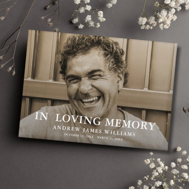 Custom Photo Memorial Funeral Tribute Button (Photo Memorial Button)