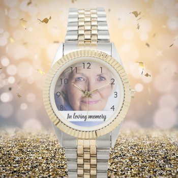 Custom Photo Memorial Grandmother Watch by Thunes at Zazzle