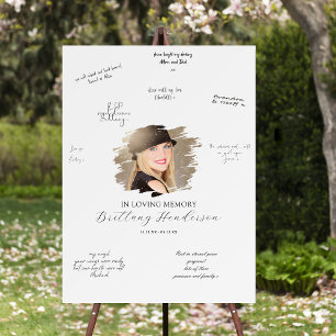 Custom Photo Memorial Guest Book Alternative Foam Board